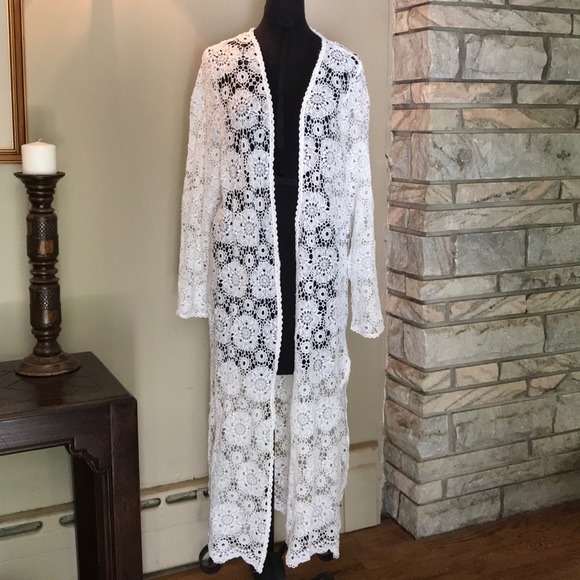 Cozy Casual Sweaters - New 2x Cozy Casual Boho Long Lace Duster Cardigan